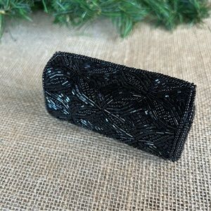 Lipstick case with mirror and sequins